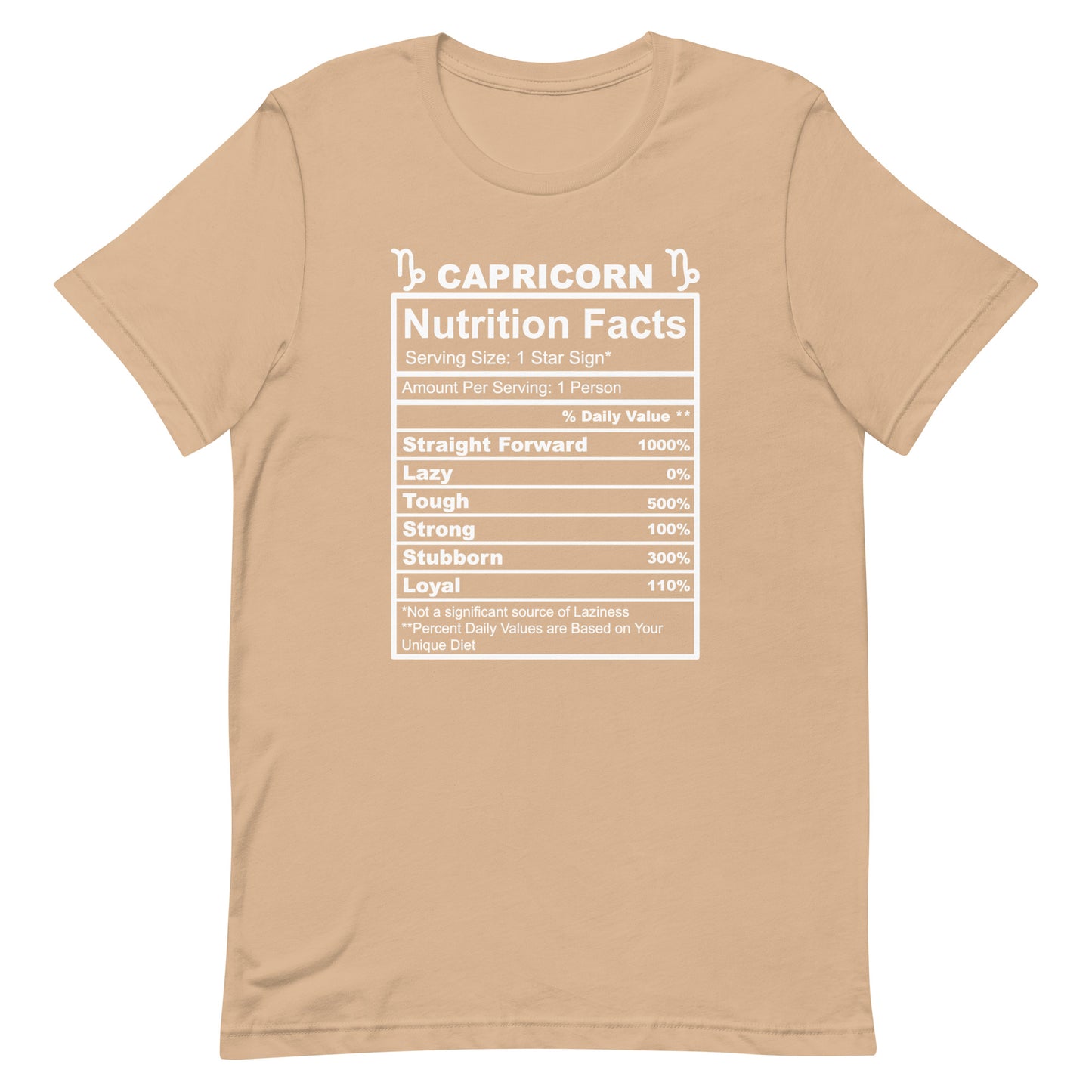 CAPRICORN - 2XL-3XL - Unisex T-Shirt (black letters)