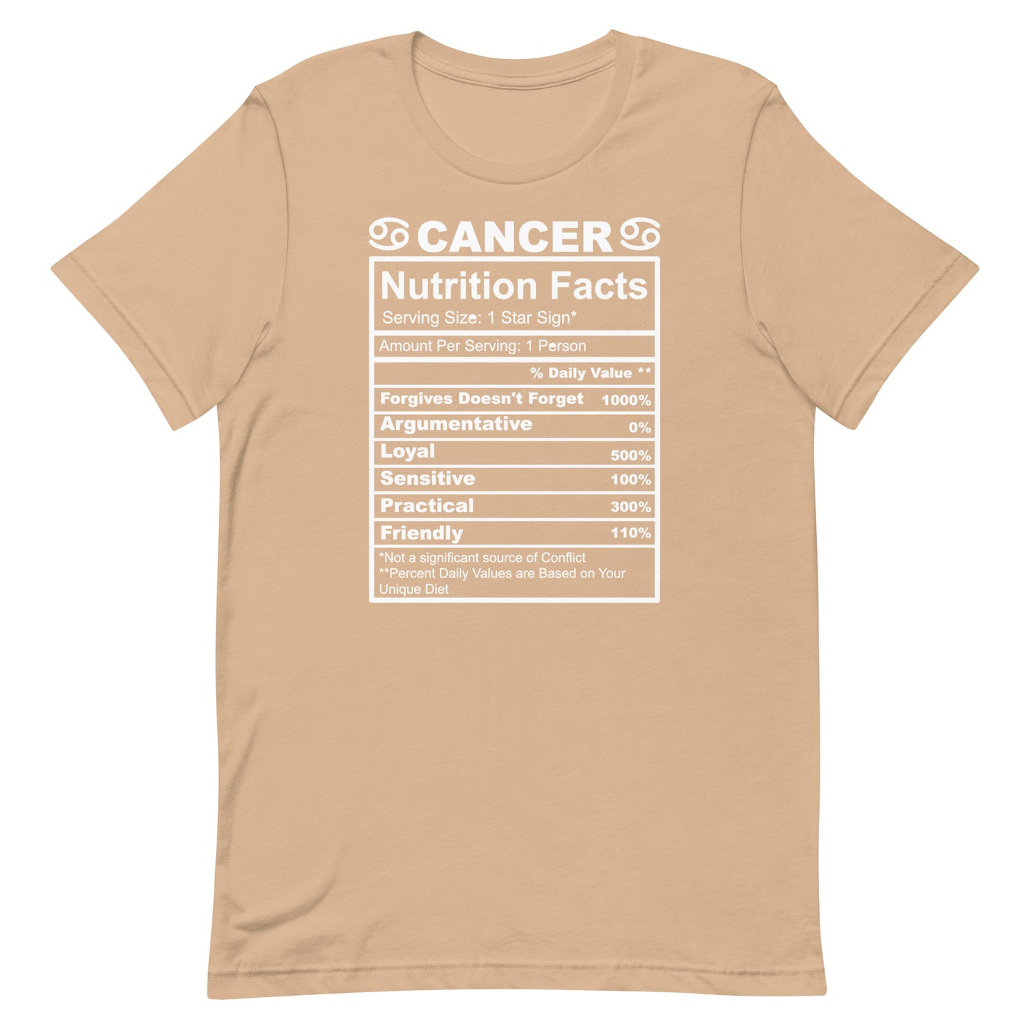CANCER - XS - Unisex T-Shirt (white letters)