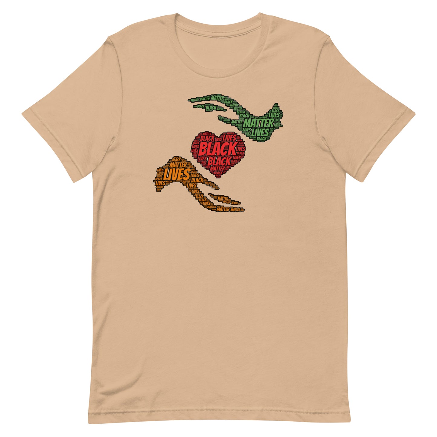 Black Lives Matter - Heart Hands (light colors)