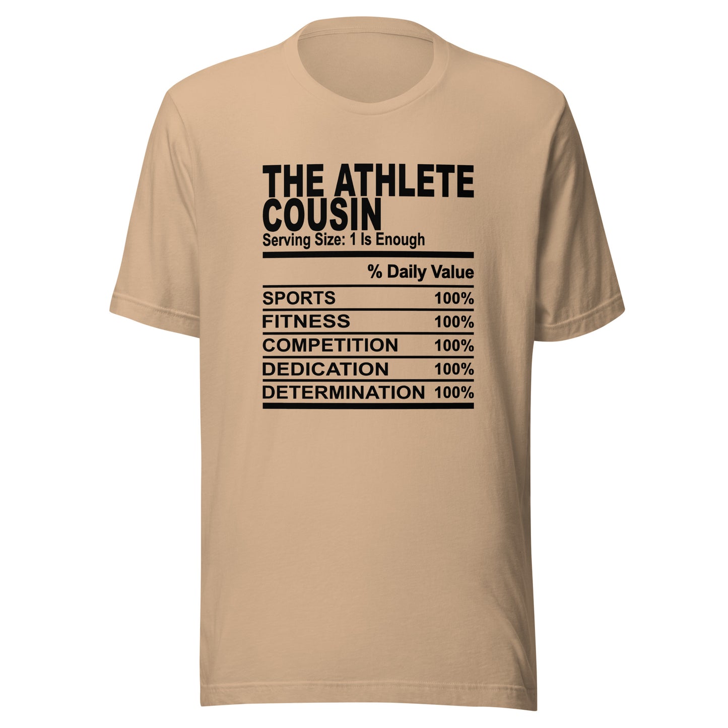 THE ATHLETIC COUSIN - 4XL - Unisex T-Shirt (black print)