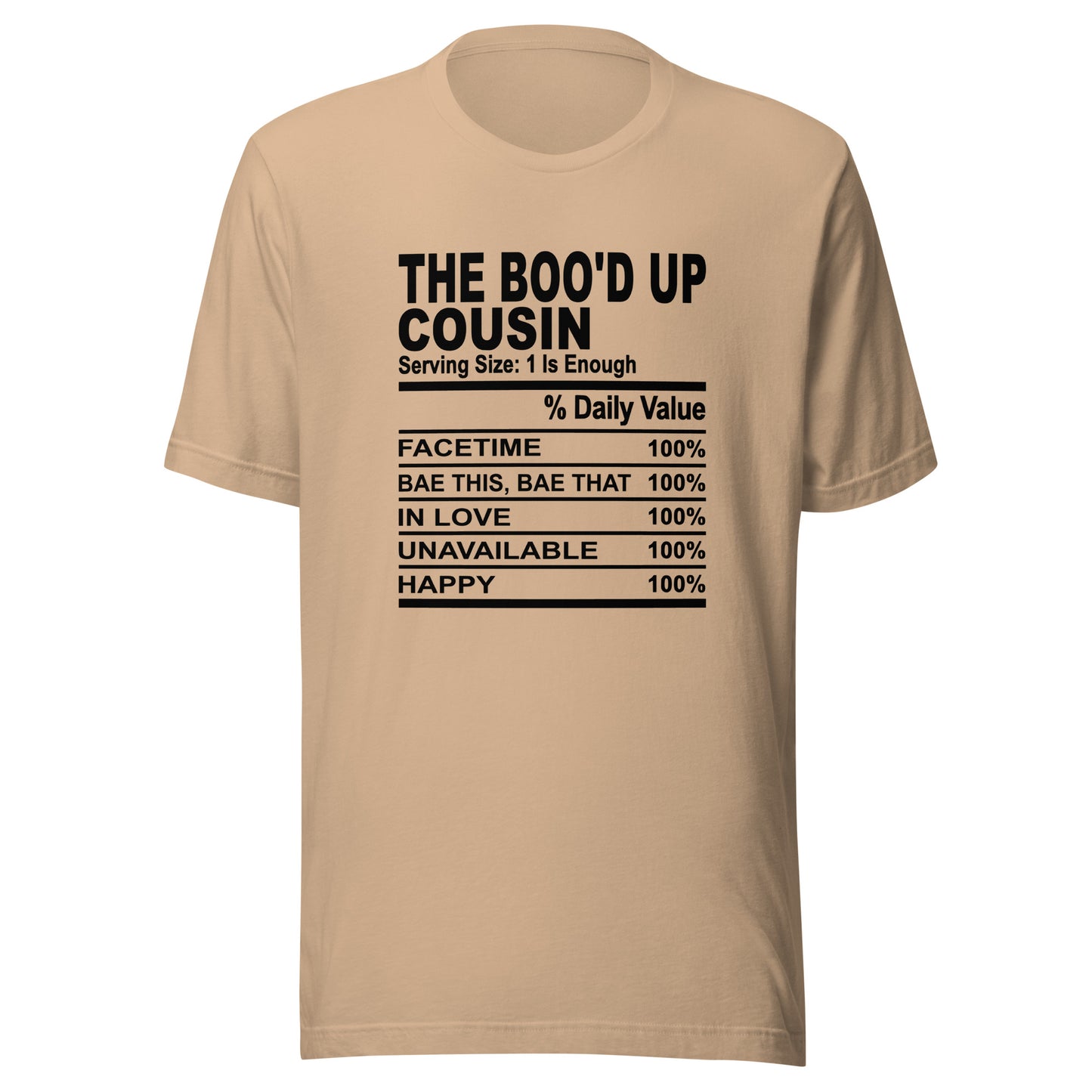 THE BOO'D UP COUSIN - 4XL - Unisex T-Shirt (black print)
