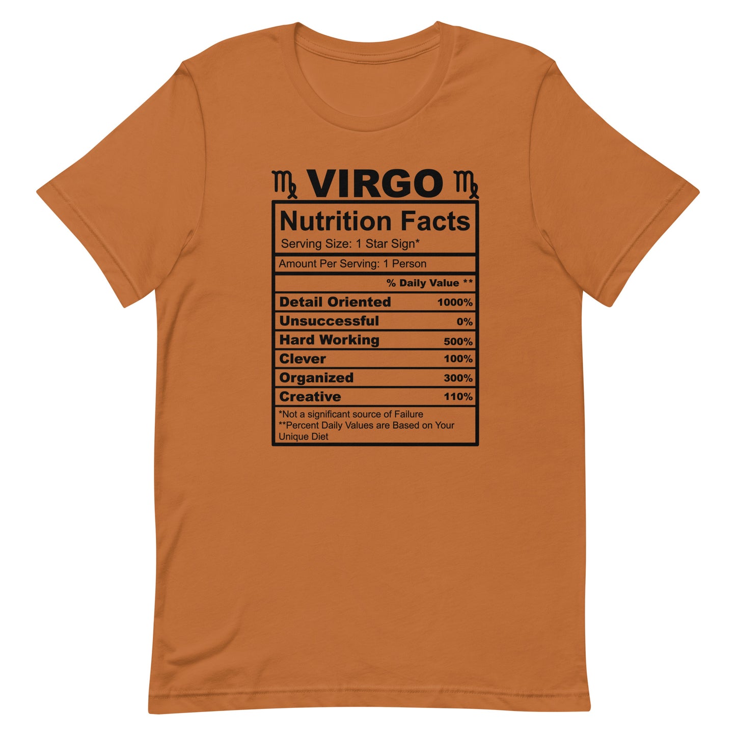 VIRGO - 4XL-5XL - Unisex T-Shirt (white letters)
