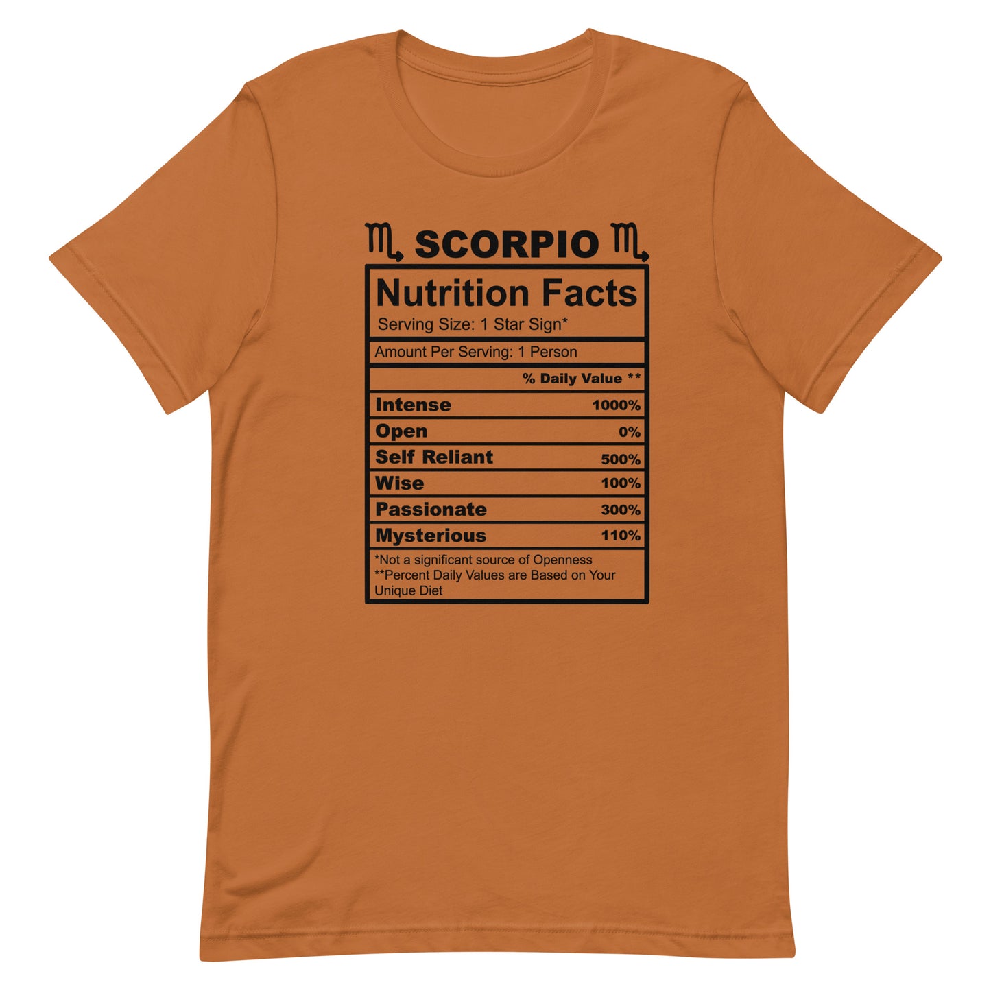 SCORPIO - 4XL-5XL - Unisex T-Shirt (black letters)