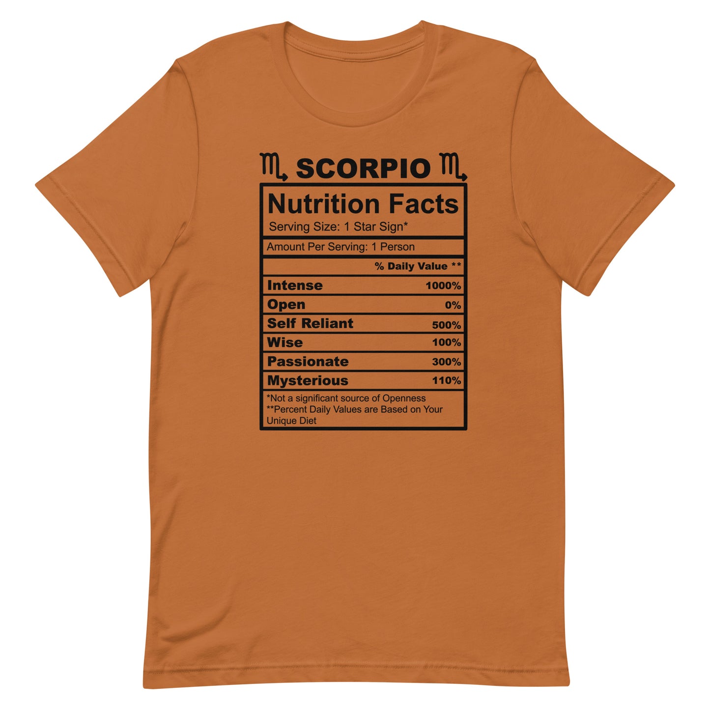 SCORPIO - 4XL-5XL - Unisex T-Shirt (black letters)