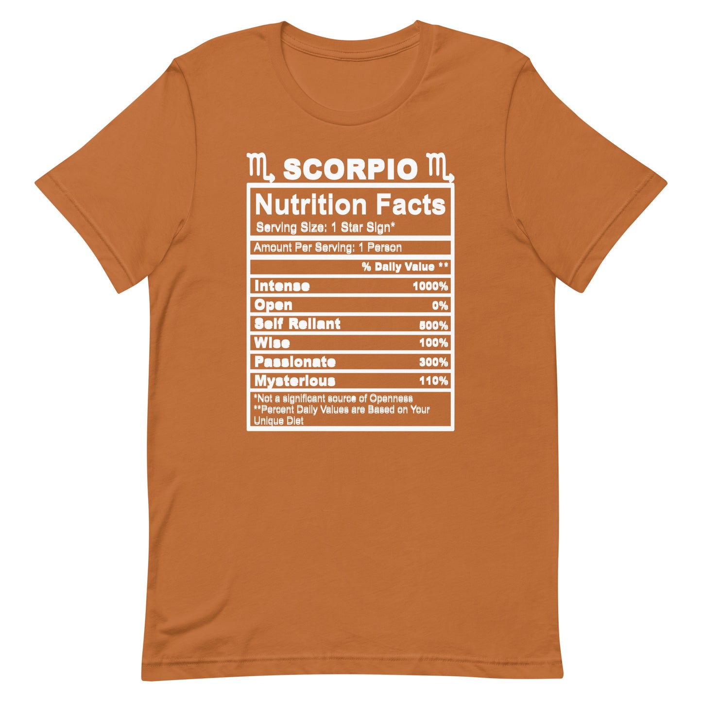 SCORPIO - 4XL-5XL - Unisex T-Shirt (white letters)