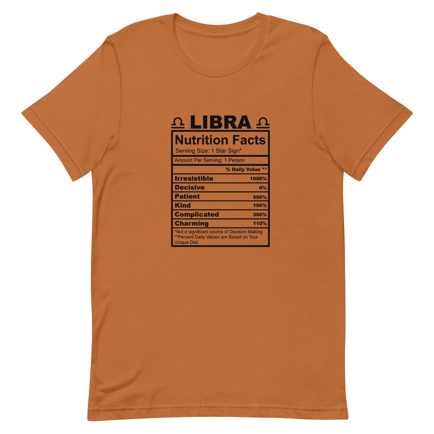 LIBRA - 4XL-5XL - Unisex T-Shirt (black letters)