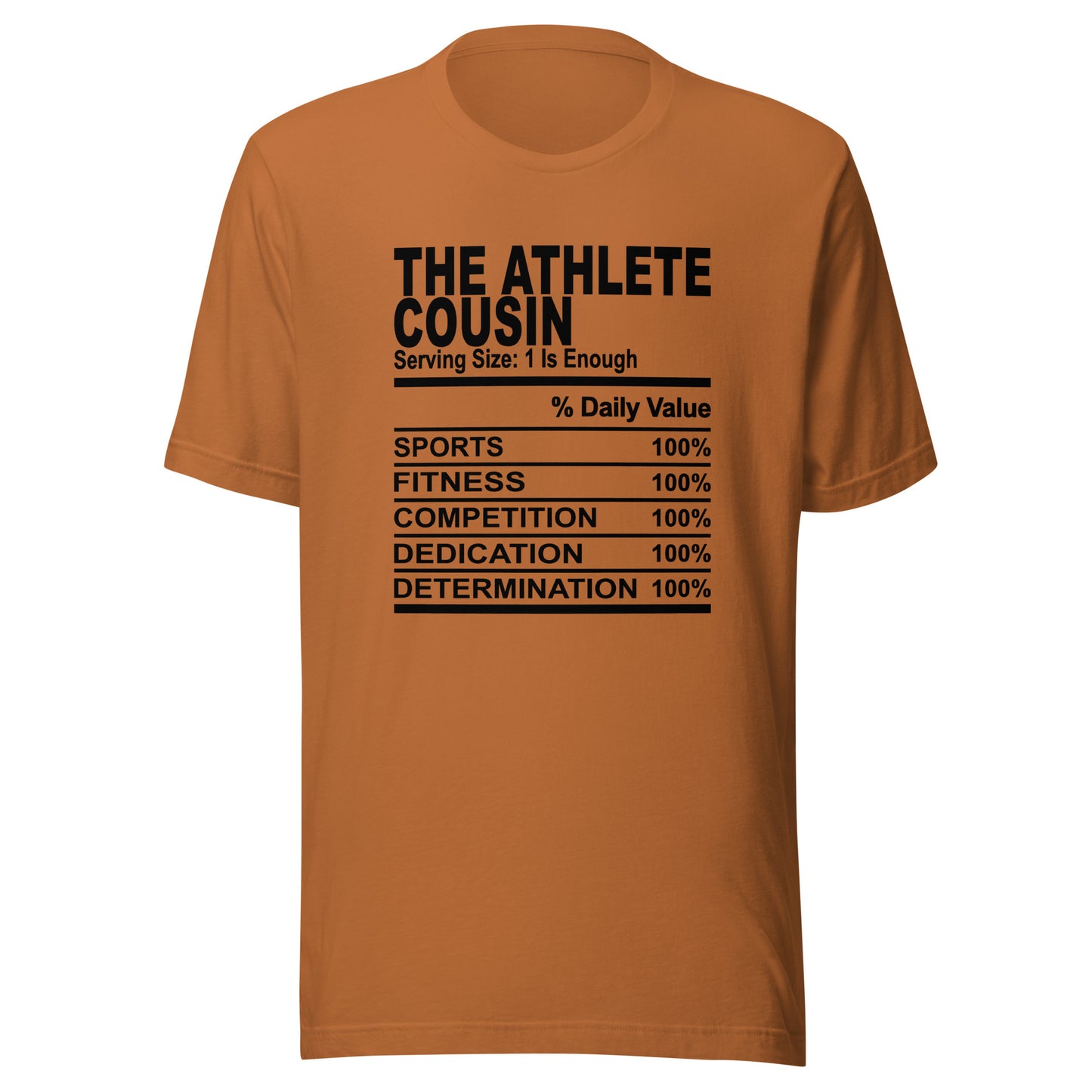 THE ATHLETIC COUSIN - 4XL - Unisex T-Shirt (black print)