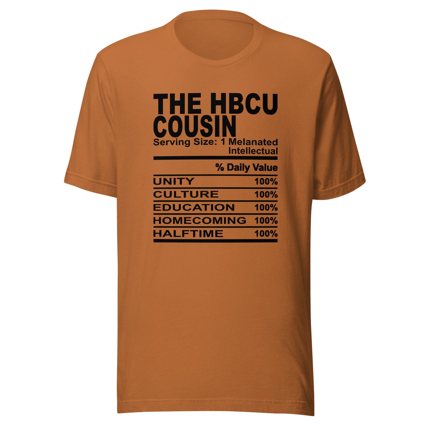 THE HBCU COUSIN - 4XL - Unisex T-Shirt (black print)