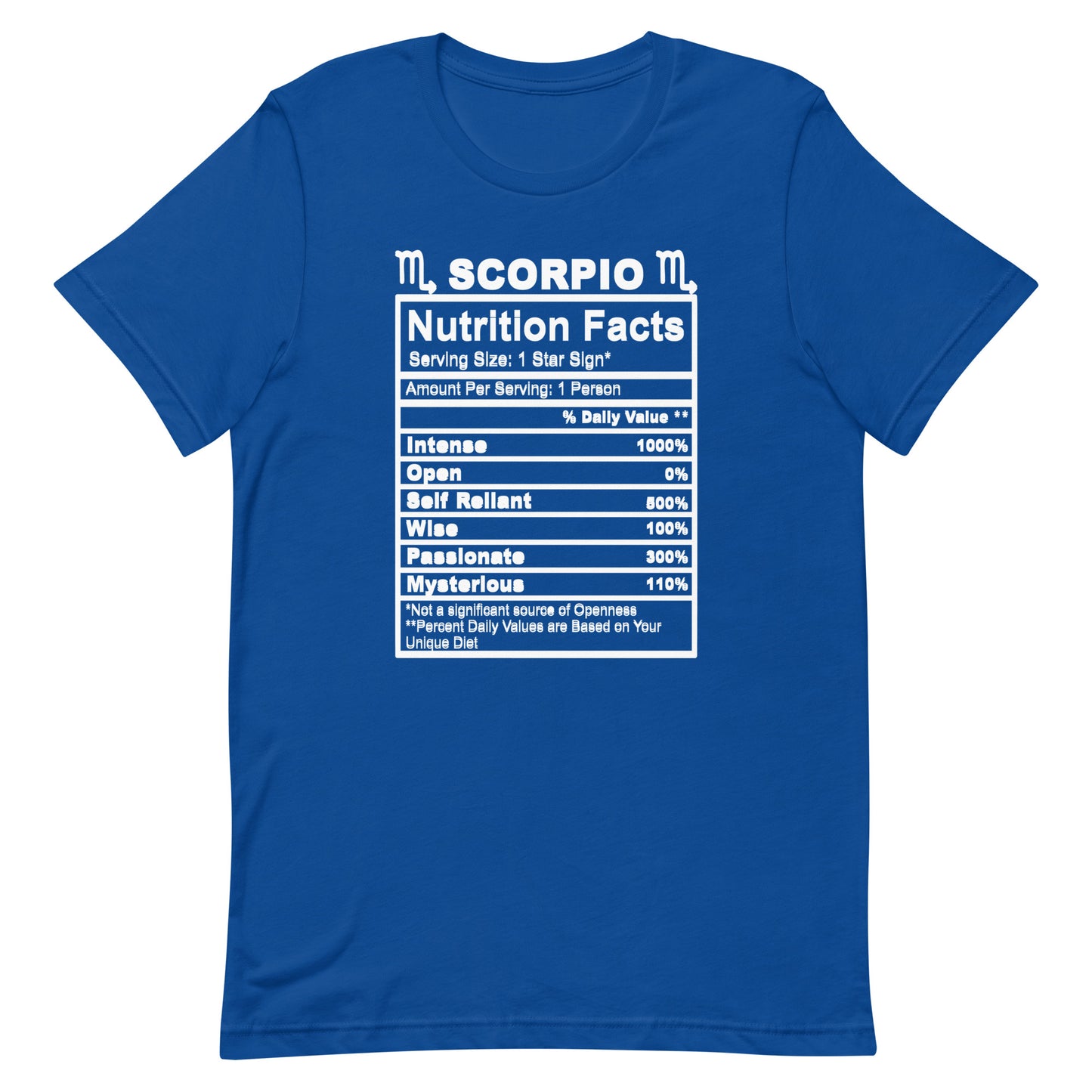 SCORPIO - L-XL - Unisex T-Shirt (white letters)
