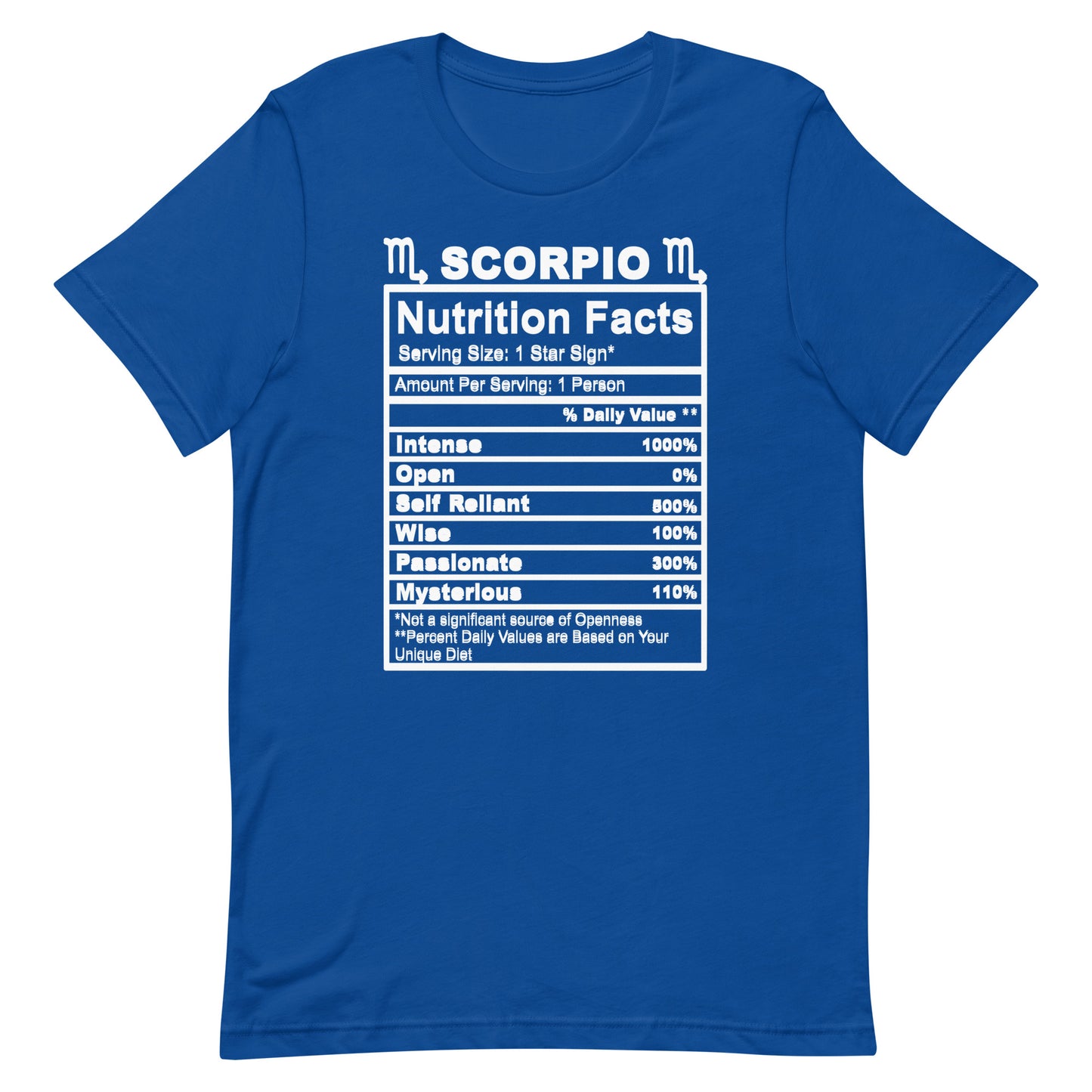 SCORPIO - 4XL-5XL - Unisex T-Shirt (white letters)