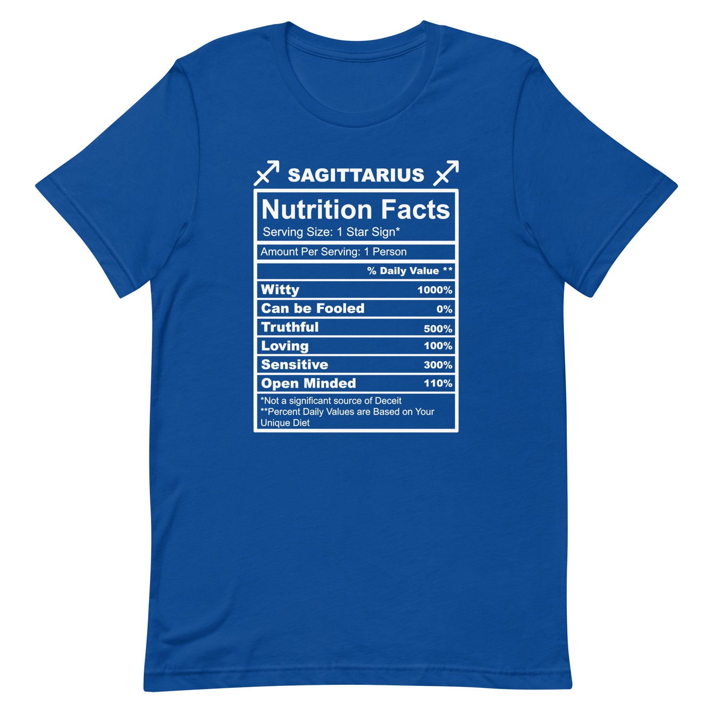 SAGITTARUIS - L-XL - Unisex T-Shirt (white letters)