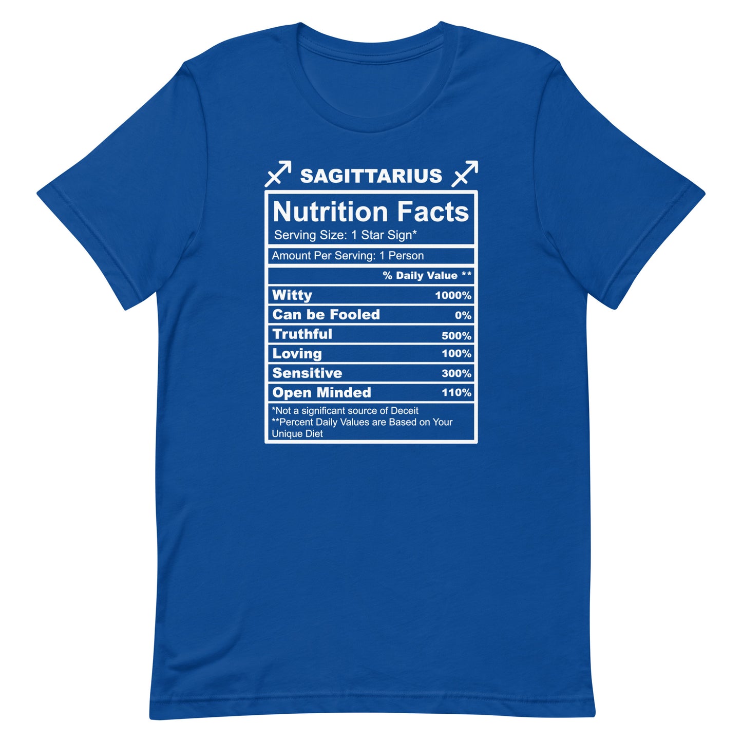SAGITTARUIS -4XL-5XL - Unisex T-Shirt (white letters)