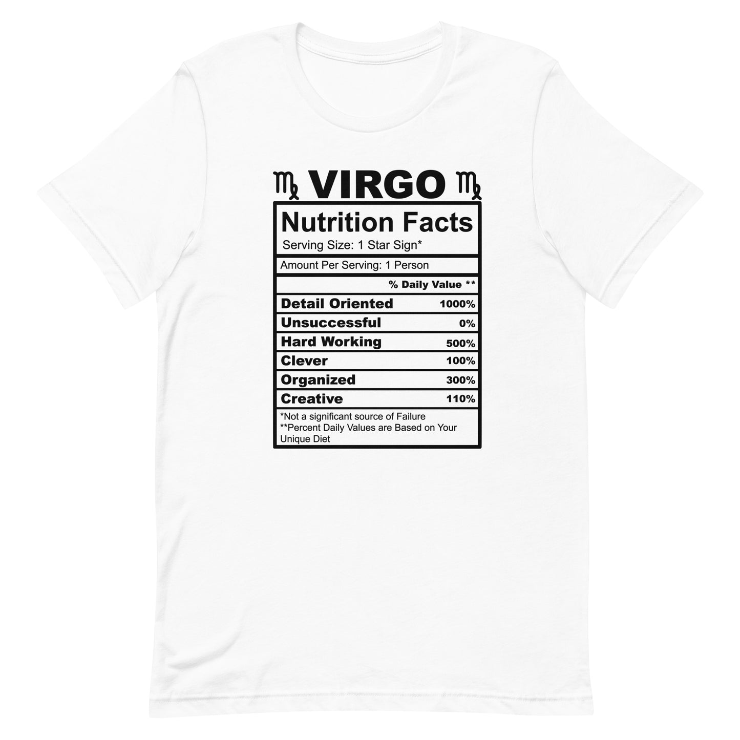 VIRGO - 4XL-5XL - Unisex T-Shirt (white letters)