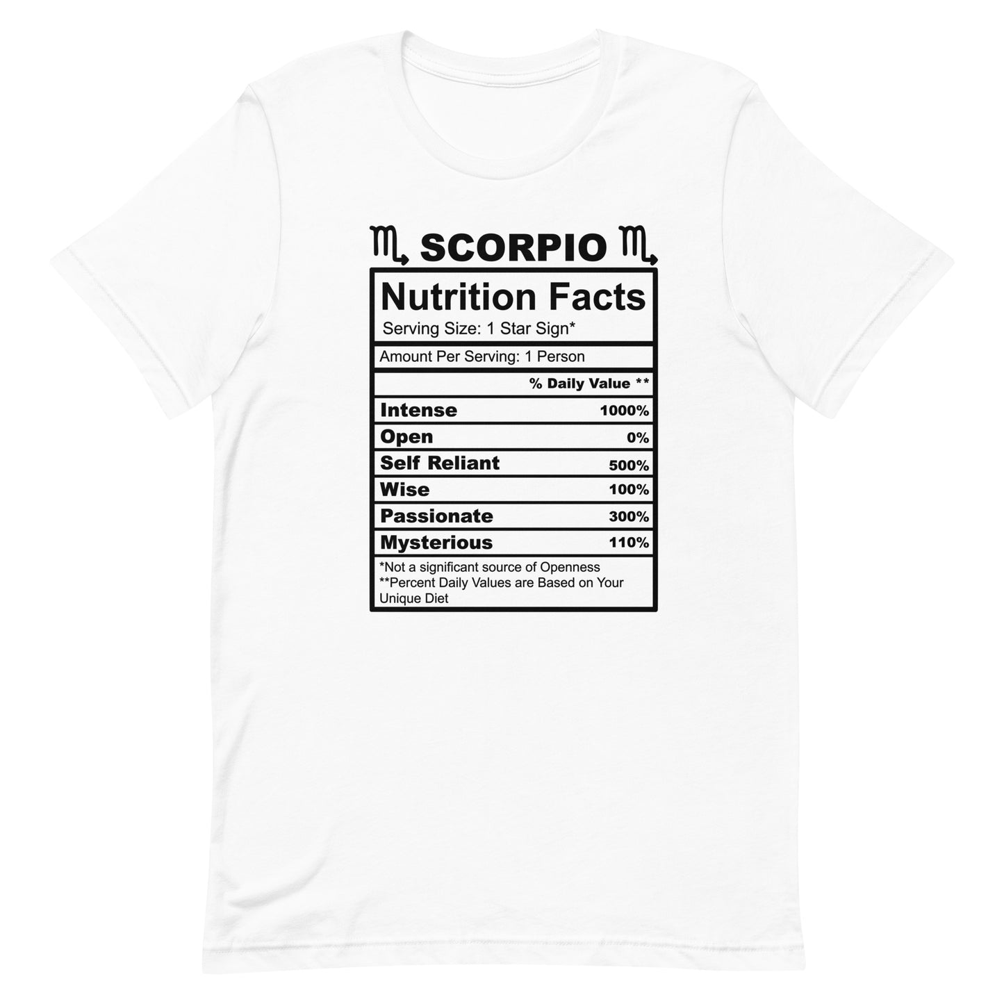 SCORPIO - 4XL-5XL - Unisex T-Shirt (black letters)