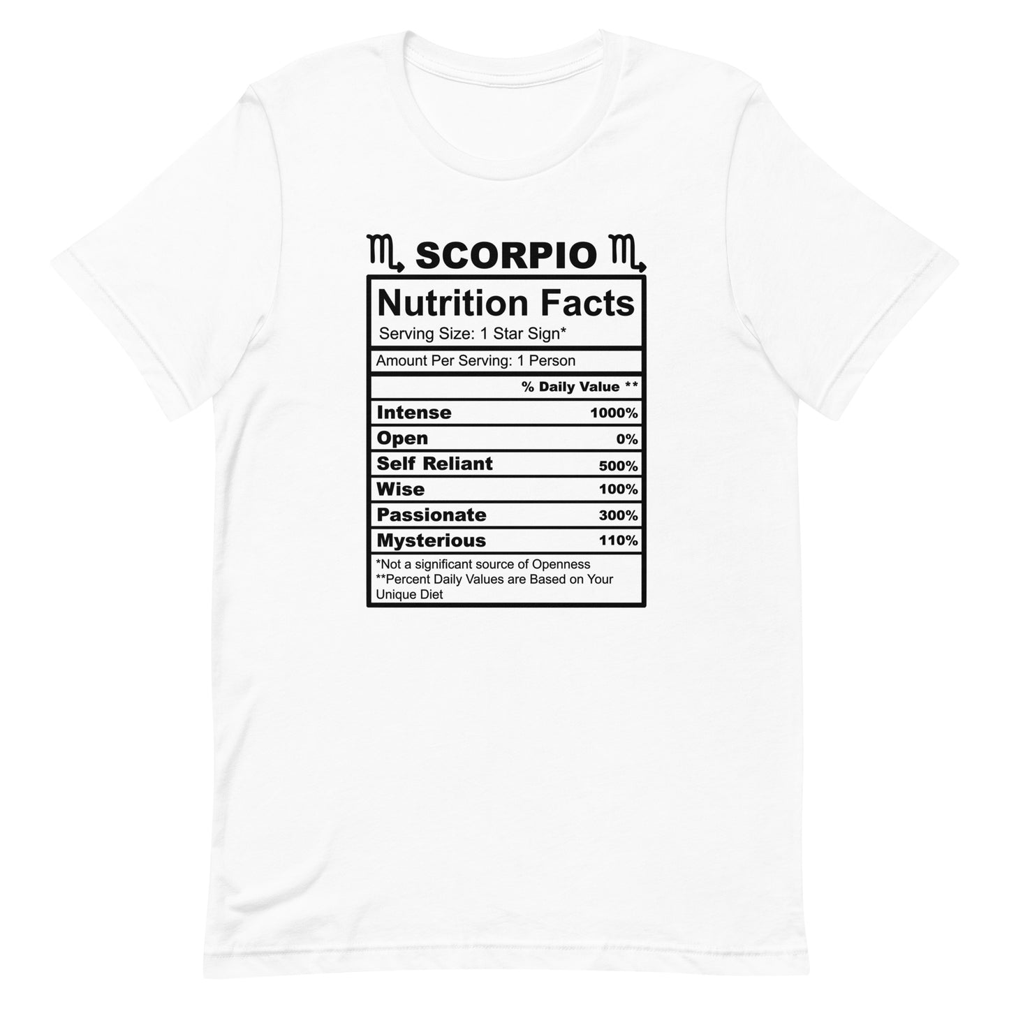 SCORPIO - 2XL-3XL - Unisex T-Shirt (black letters)