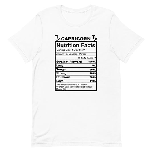 CAPRICORN - 4XL-5XL - Unisex T-Shirt (black letters)