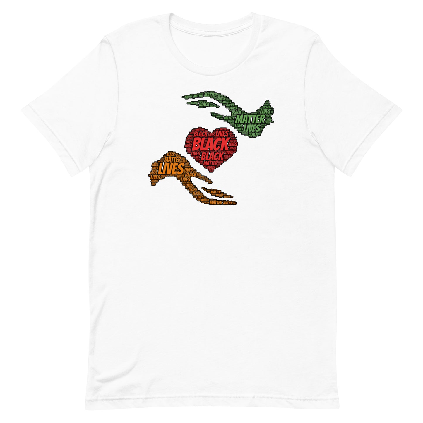 Black Lives Matter - Heart Hands (light colors)