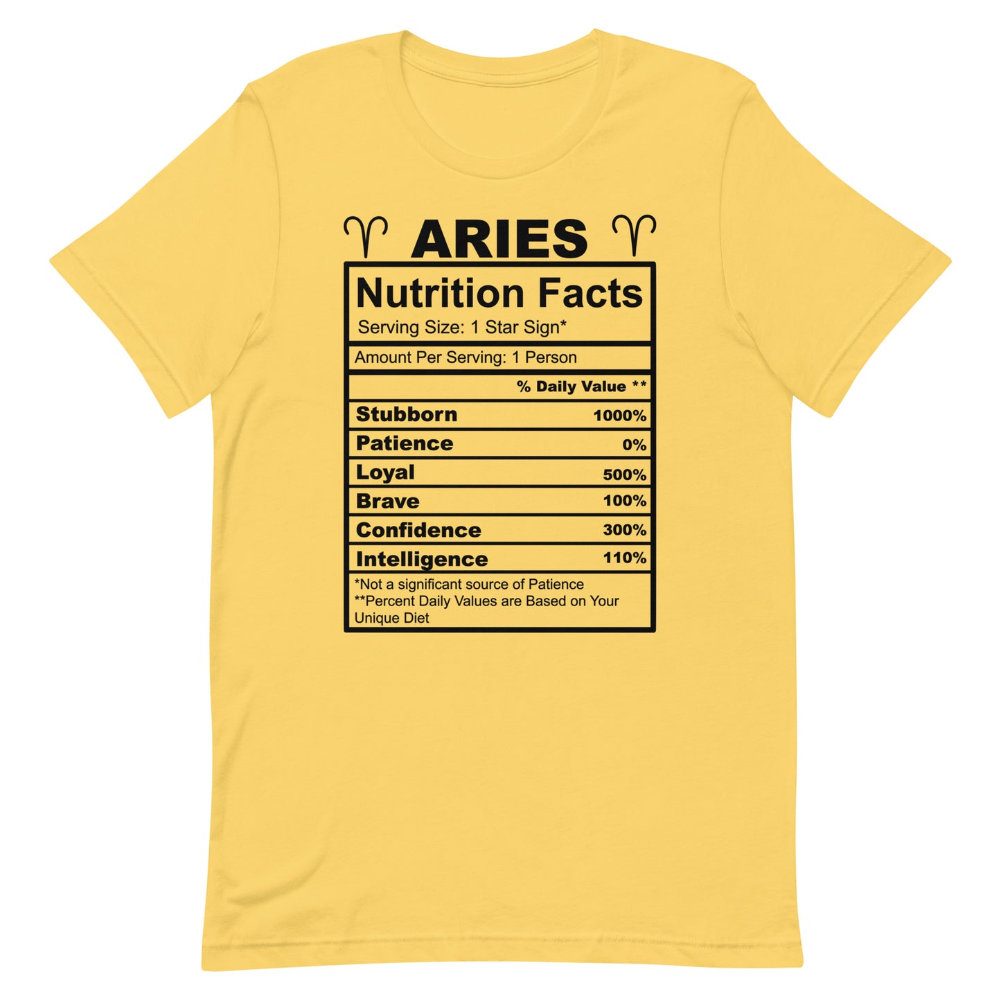 ARIES - 4XL-5XL - Unisex T-Shirt (black letters)