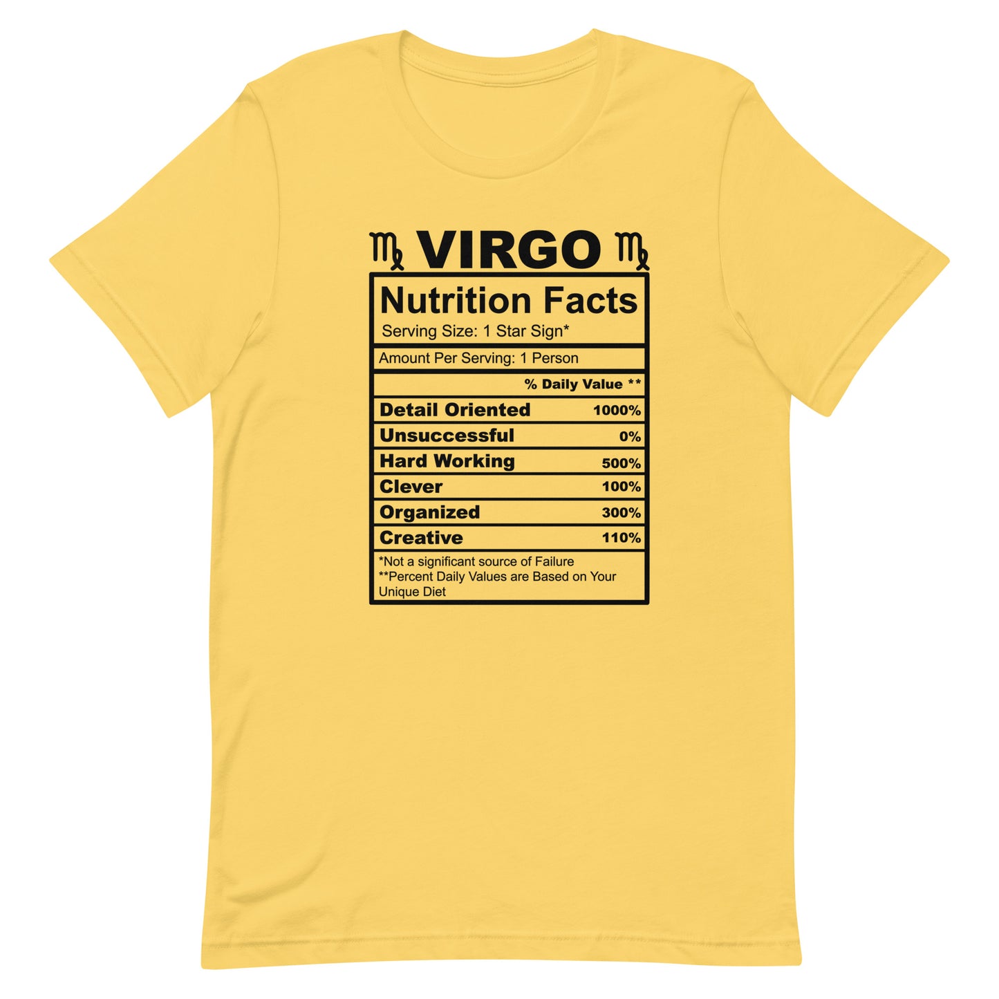 VIRGO - S-M - Unisex T-Shirt (black letters)