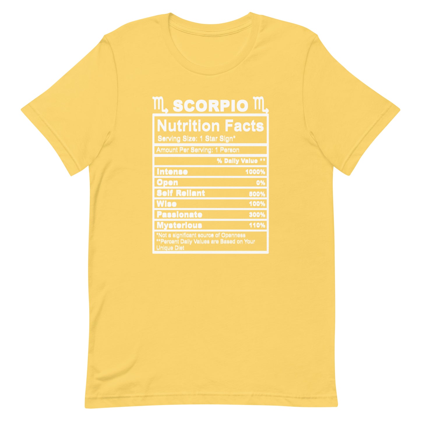 SCORPIO - L-XL - Unisex T-Shirt (white letters)