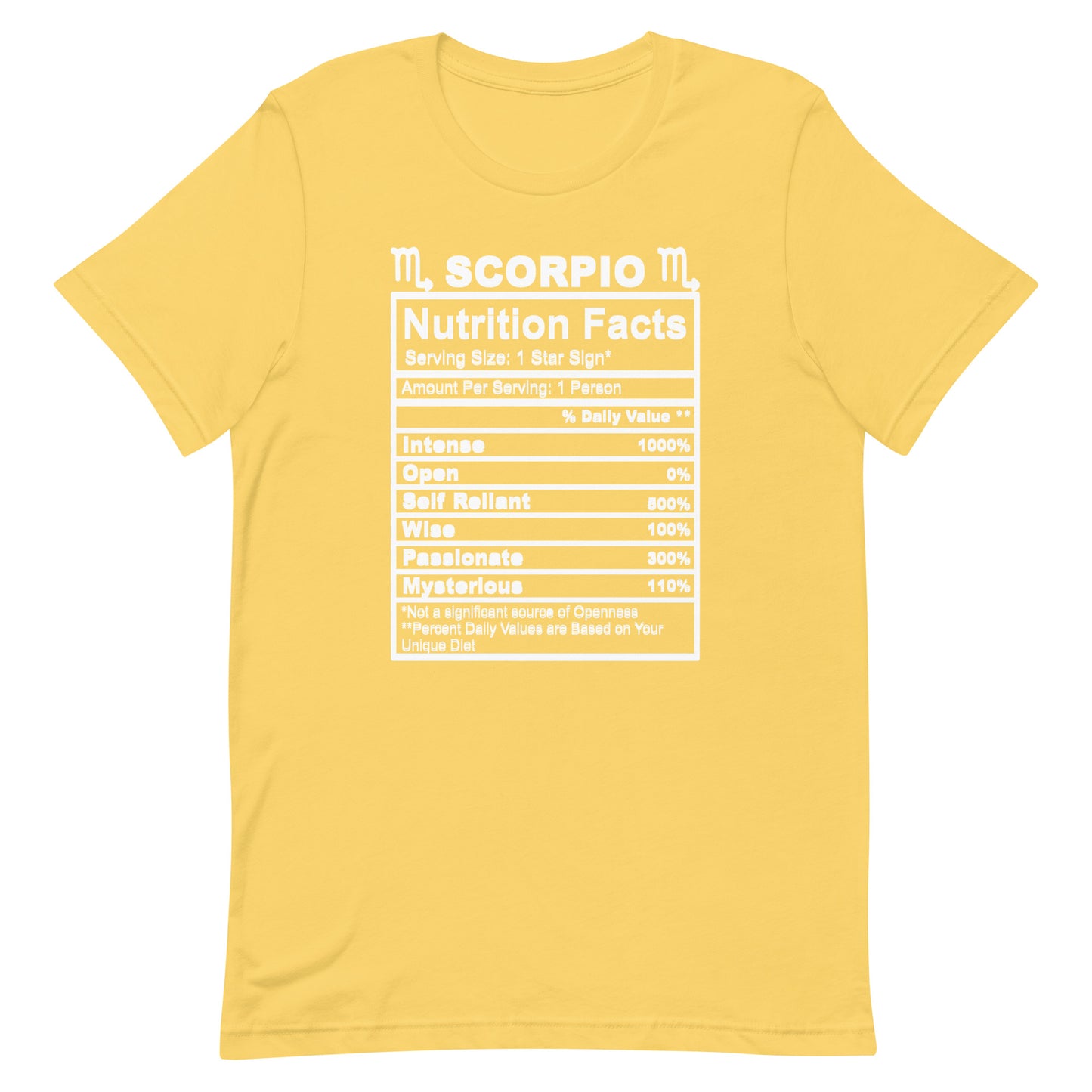 SCORPIO - 2XL-3XL - Unisex T-Shirt (white letters)
