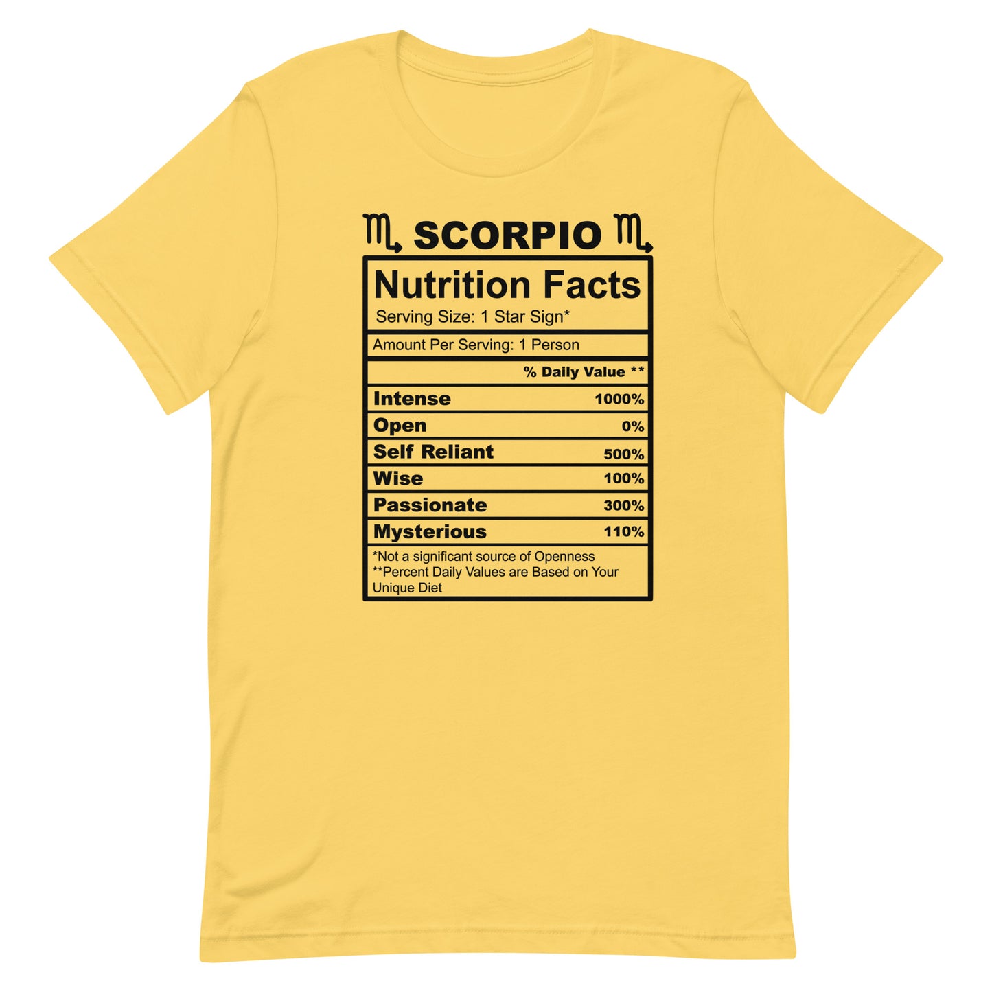 SCORPIO - 4XL-5XL - Unisex T-Shirt (black letters)