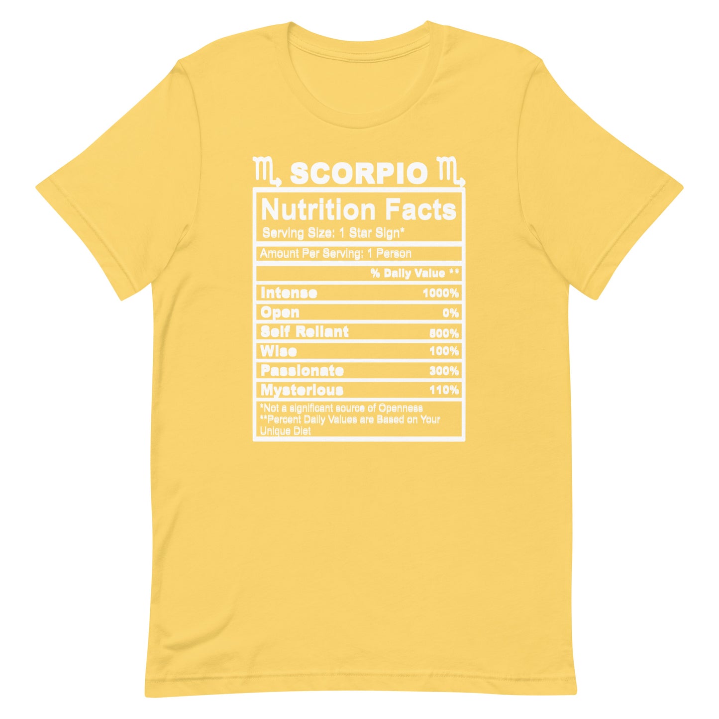 SCORPIO - 4XL-5XL - Unisex T-Shirt (white letters)