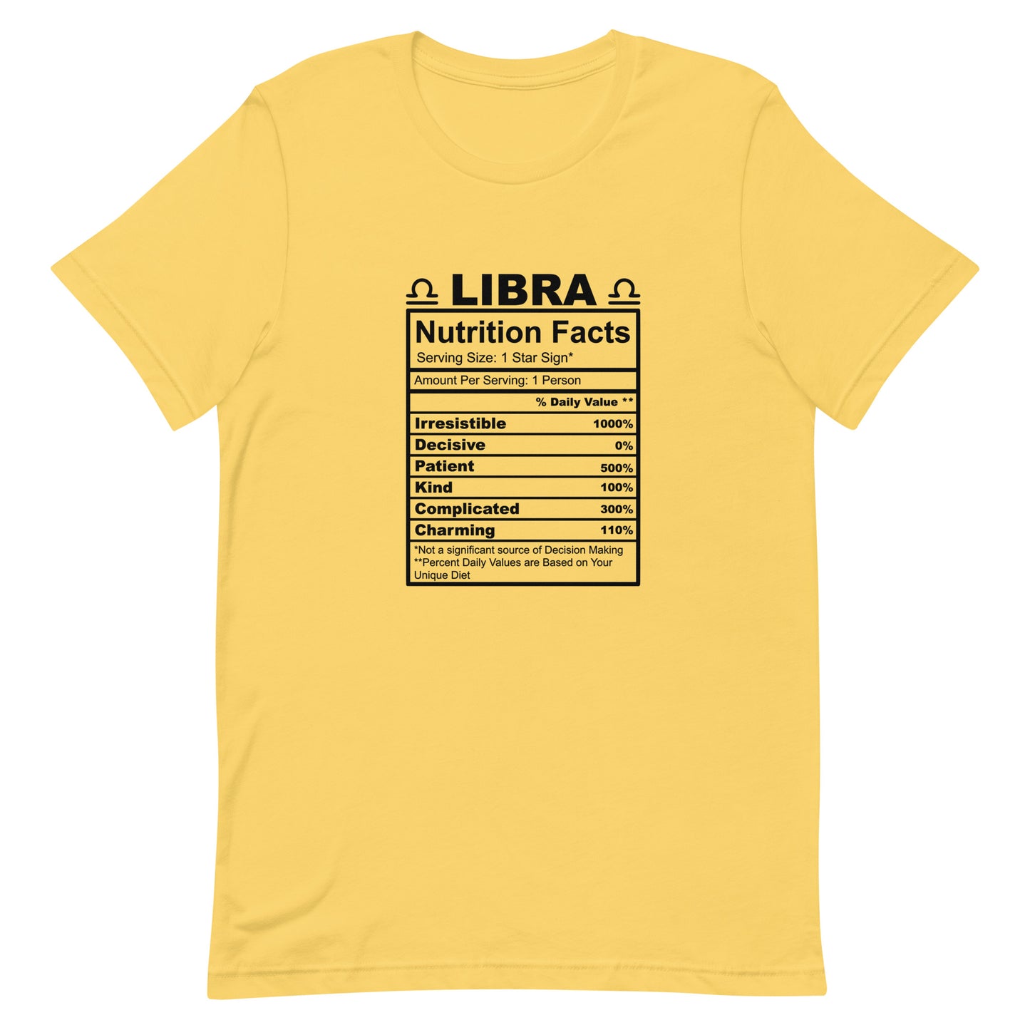 LIBRA - 4XL-5XL - Unisex T-Shirt (black letters)