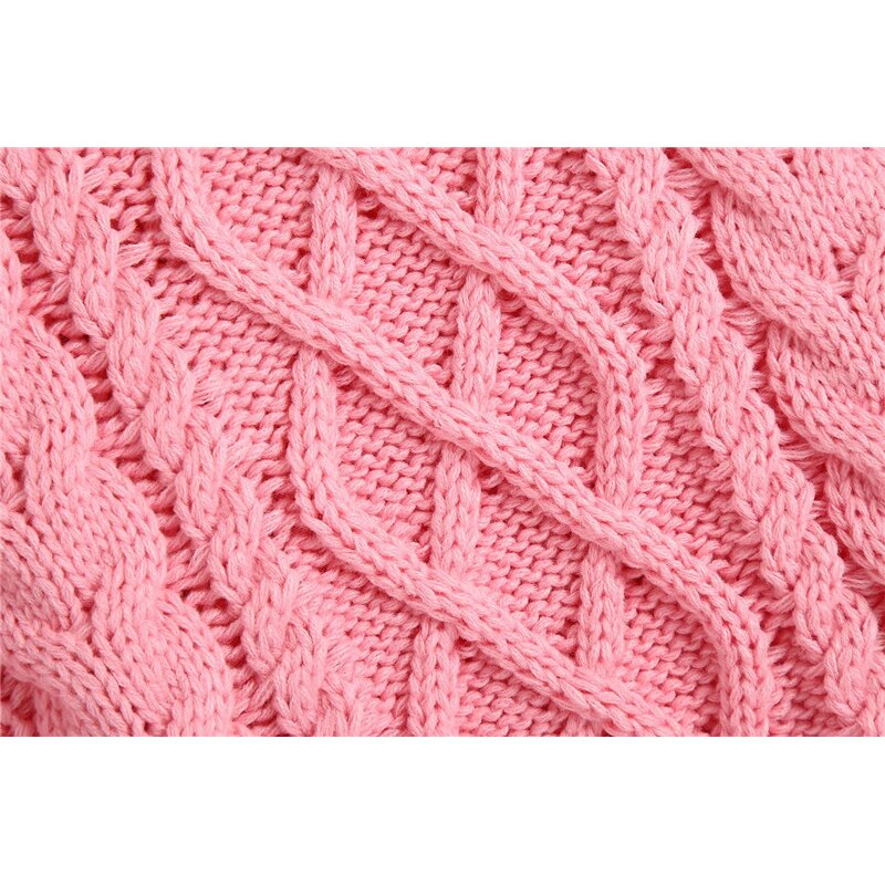 Evfer Women Casual Za Turtleneck Pink Knitted Pullover Vest 2020 Autumn Chic Lady Sleeveless Sweaters Girls Cute Knitted Jumpers