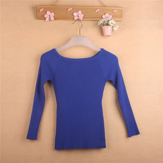 Women's Knitted Jacket Sweater Jumper Korean Style Sweaters Women Invierno 2022 Pullover Slash Neck Swetry Damskie Pull Femme