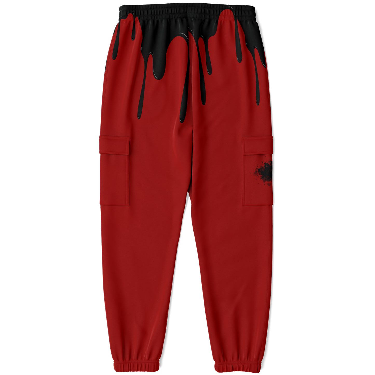 SWEATPANTS - Red - Dripping Paint