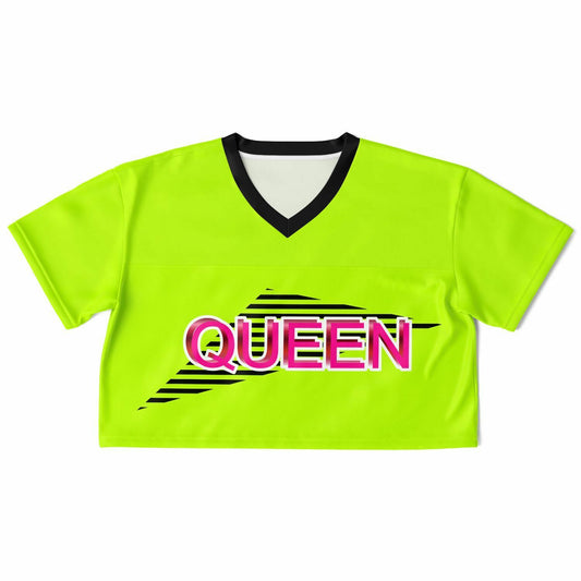 Queen - Lime Grean with Black and White Lines