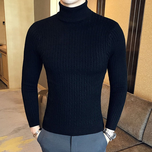 Men's Fashion Knitted Turtleneck Sweater