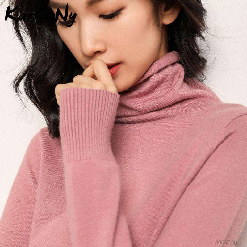 Winter Cashmere Sweater Women Wool Pullover Women's White Cashmere Turtleneck Sweater Pullover Soft Winter For Woman Sweaters
