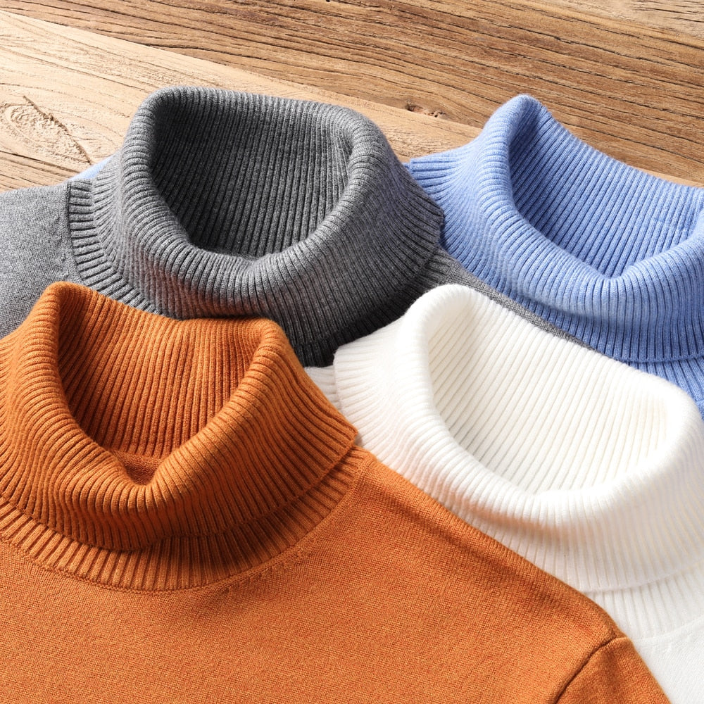 Men's Casual High Quality Fashion Comfortable Turtleneck Sweater