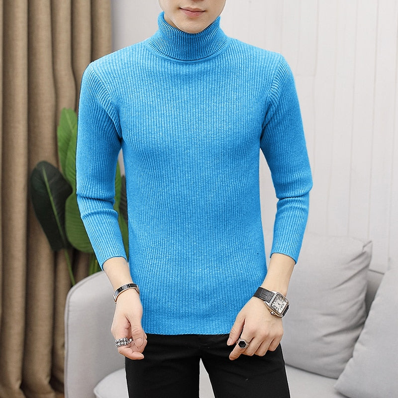 Men's All-Match Knitted Turtleneck Sweater