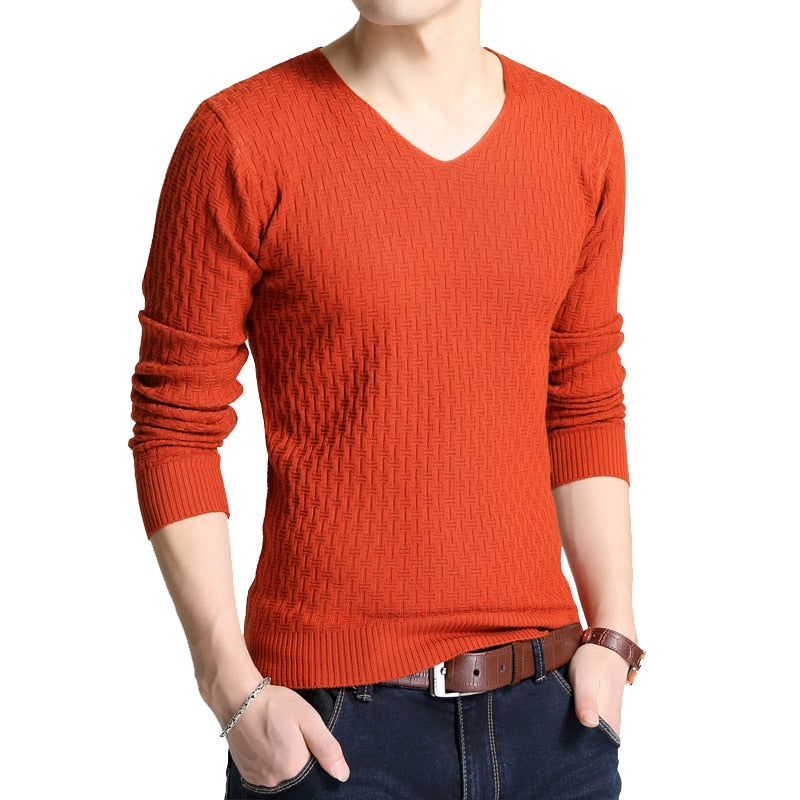 Men Casual V-Neck Sweater