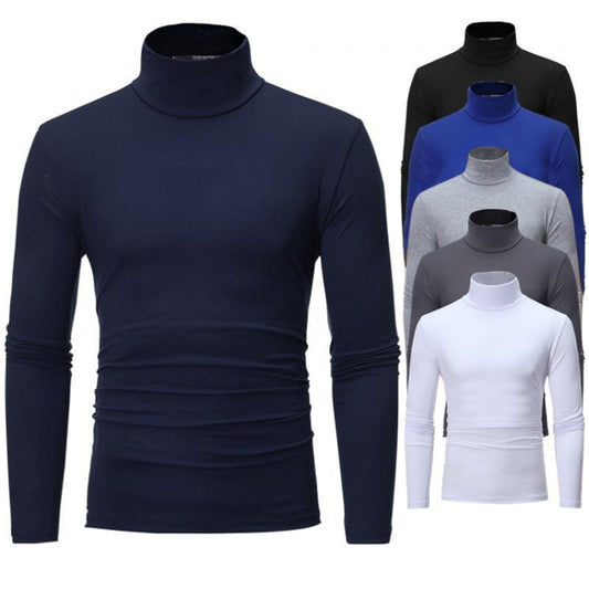 Men's Casual Slim Fit Basic Turtleneck