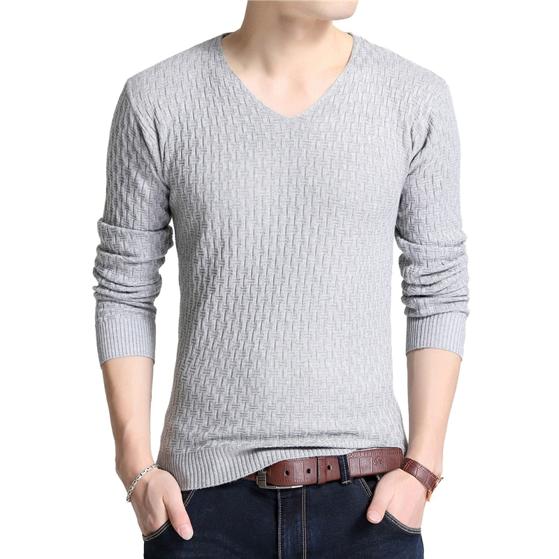 Men Casual V-Neck Sweater