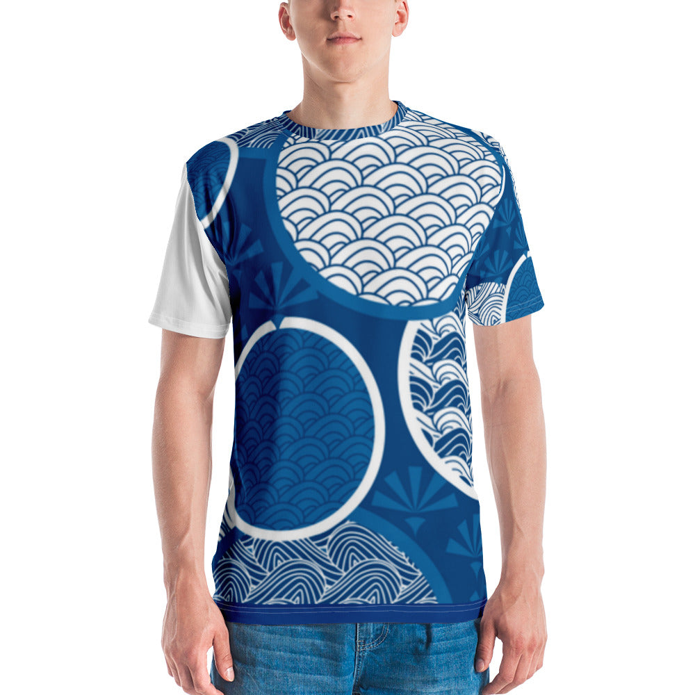 Blue Wave Circle [Men's t-shirt]