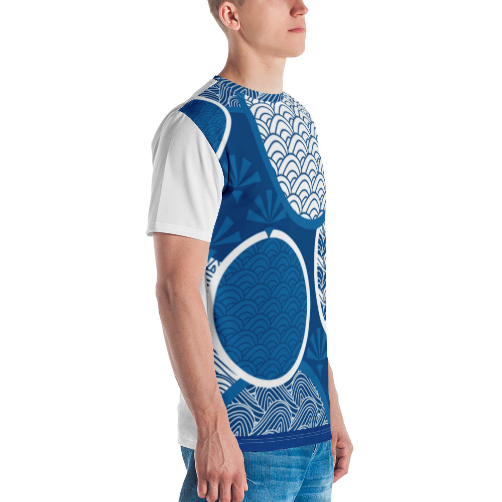 Blue Wave Circle [Men's t-shirt]