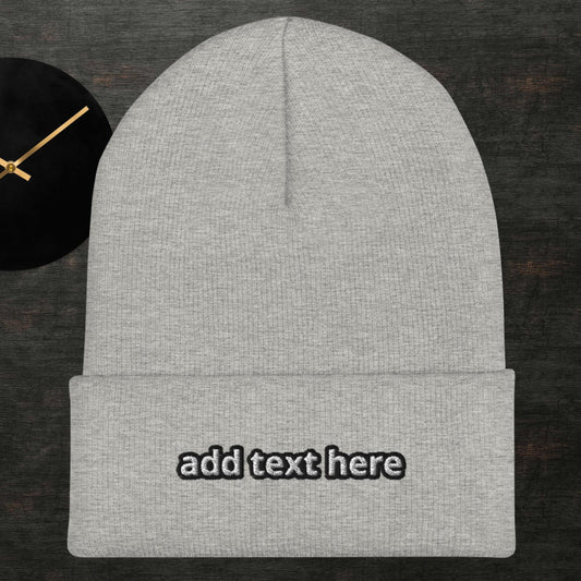 Cuffed Beanie [customizable text]