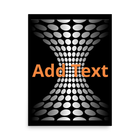 Wedged Dots - Vertical Poster (editable text)