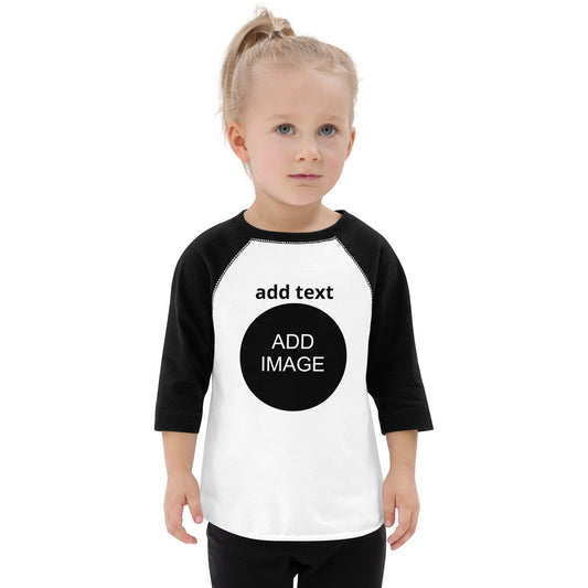 Toddler Baseball Shirt [front & back: image and text]