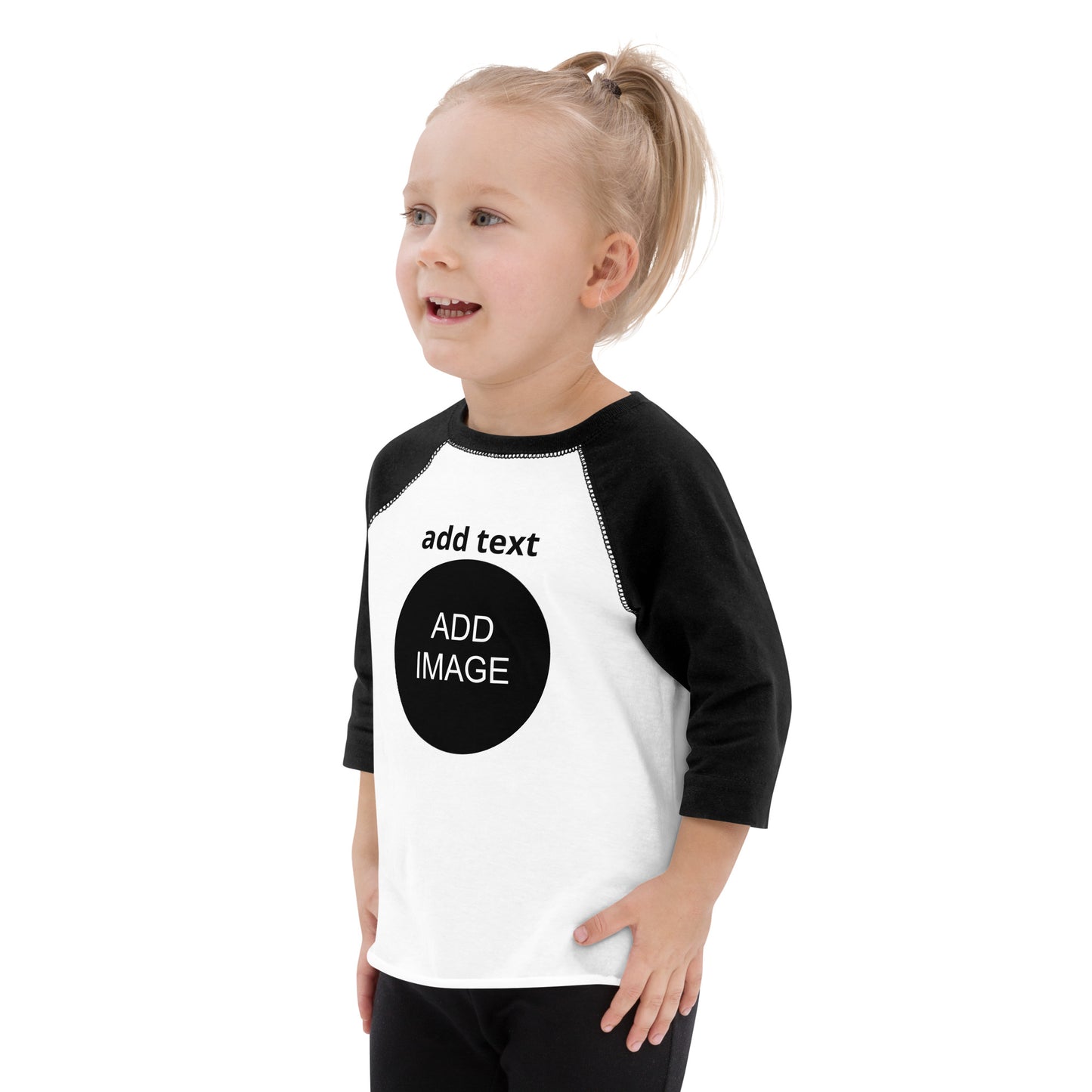 Toddler Baseball Shirt [front & back: image and text]