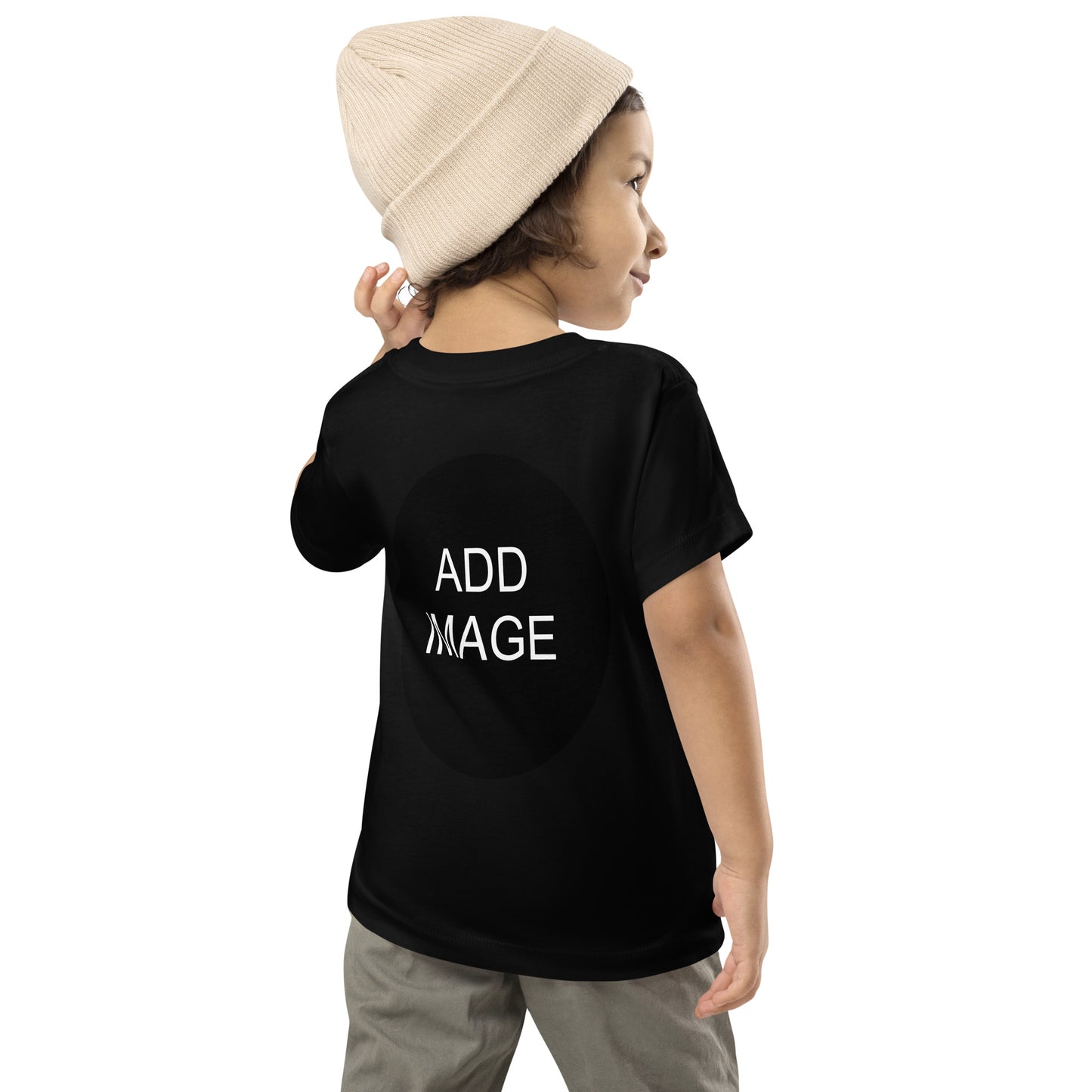Toddler Short Sleeve Tee 2T-5T (front & back image)