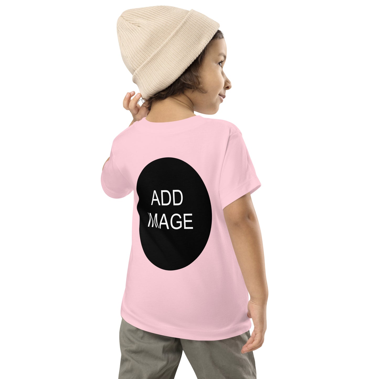 Toddler Short Sleeve Tee 2T-5T (front & back image)