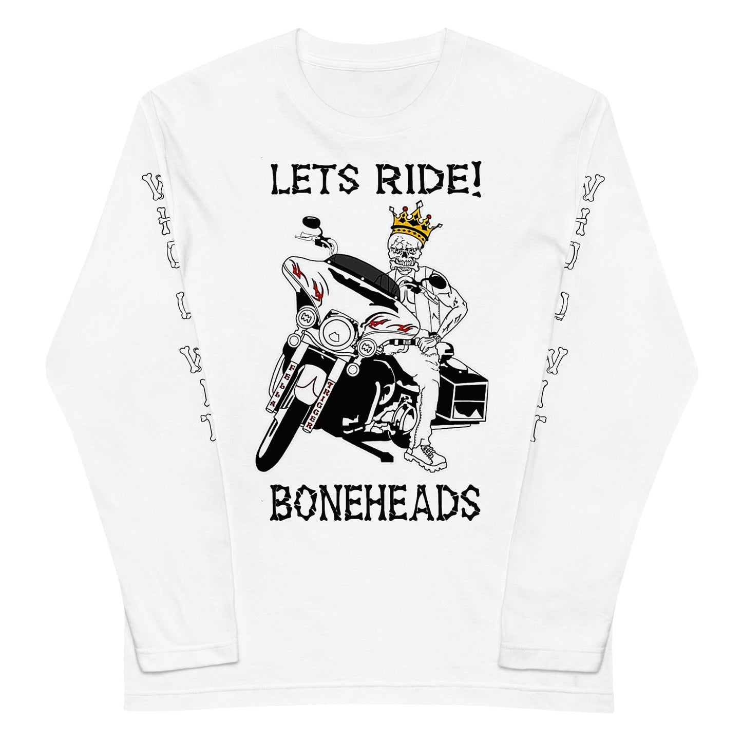 BONEHEADS Long Sleeve Shirt (vertical text)- Unisex