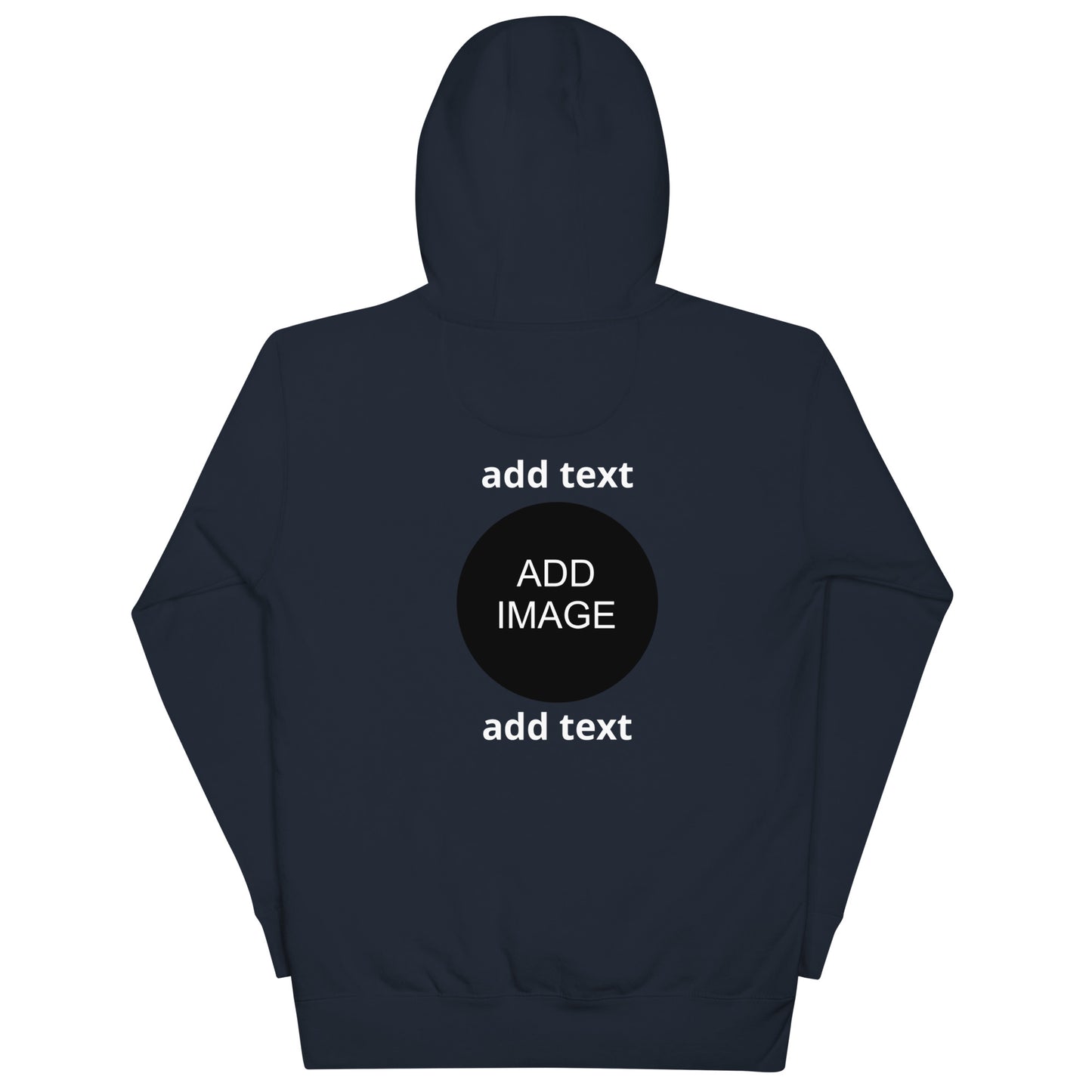 Customizable Hoodie - Front and Back - Image and Text - Unisex