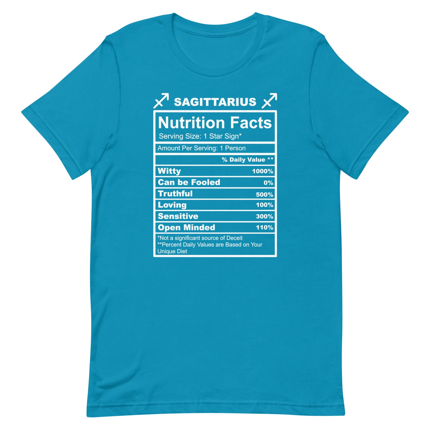 SAGITTARUIS -4XL-5XL - Unisex T-Shirt (white letters)